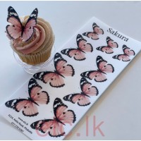 Edible Wafer Butterfly Set Of 9 - SAKURA