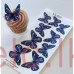 Edible Wafer Butterfly Set Of 9 - VIOLET