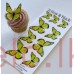 Edible Wafer Butterfly Set Of 9 -  YELLOW & BLACK
