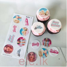 Edible Wafer Toppers Set -BARBIE 3 ( PRE-CUT )