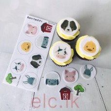 Edible Wafer Toppers Set - BARN YARD 1 ( PRE-CUT )
