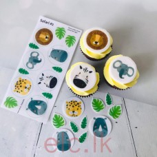 Edible Wafer Toppers Set - SAFARI 2 ( PRE-CUT )