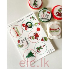 Edible Wafer Toppers - GRINCHMAS CIRCLES