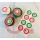 Edible Wafer Toppers Set of 8 - XMAS DESIGN 4 - PRE-CUT
