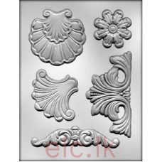 CHOC MOLD - Baroque Design 1( Fondant Mold )