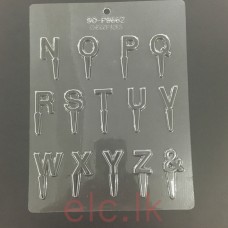 CHOC MOLD - Choco Pick N-Z LETTERS