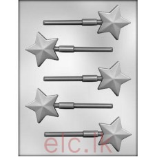 CHOC MOLD - Faceted Star Sucker