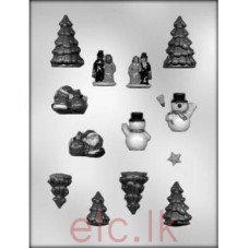 CHOC MOLD - Xmas Mini Village