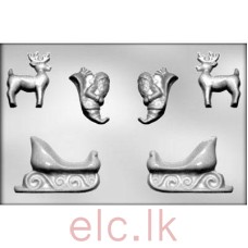 CHOC MOLD - 3D Xmas SLEIGH - set of 2