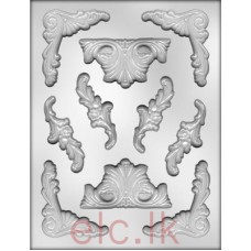 CHOC MOLD - Small Baroque Design ( Fondant Mold )