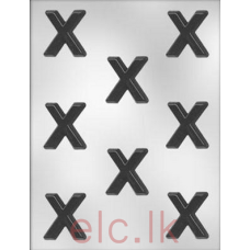 CHOC MOLD -"X" Design Valentine