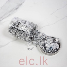 Edible loose SILVER Leaf Flakes - 2g