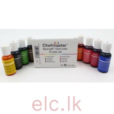 Chefmaster - 20g Student Kit Set Of 8 Food Colors