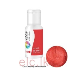 Vivid Oil Based Chocolate Colour 21g  - CORAL
