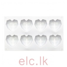 Silicone Cake mold - GEOMETRIC HEART