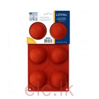 Loyal - 6 Half Sphere Silicone Mould 70mm