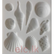 Silicone Mold - Sea Shells Assorted 10 cavities