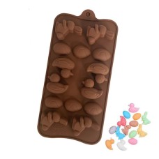 Silicone Molds - Easter Mini Egg Duck & Bunny Rabbit