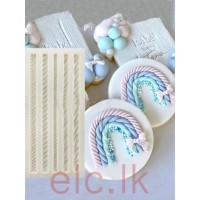 Silicon Mold Rope Patterns Set of 5