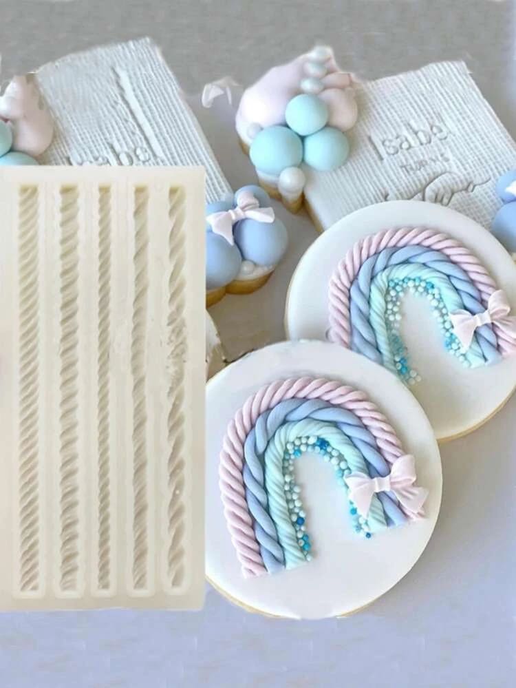 Silicon Mold Rope Patterns Set of 5