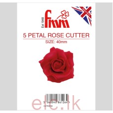 FMM FIVE PETAL ROSE CUTTER - 40mm