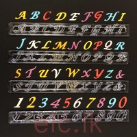 FMM TAP IT Letter Cutters - Alphabet & Number Set Upper Case Script 2cm