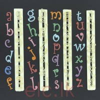 FMM TAP IT Letter Cutters - Funky Alphabet Set Lower Case 3cm