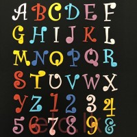 FMM TAP IT Letter Cutters - FUNKY Uppercase & Number set 4cm