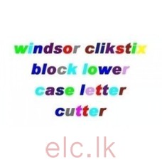 ClikStix Easy Press On Letter Cutters - Lowercase BLOCK 25cm x 3cm (2 sticks)