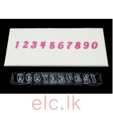 ClikStix Easy Press On Letter Cutters - Numbers FLOURISH 24cm x 4cm