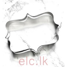 COOKIE CUTTER METAL- Rectangle Plaque - Design 2