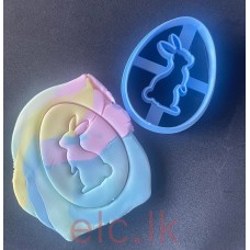 Cookie Cutter and Stamp PLA -  EASTER EGG AND BUNNY