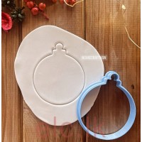 Cookie Cutter PLA - BAUBLE ROUND cutter 