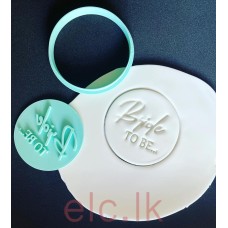 Cookie Cutter and Stamp PLA -  BRIDE-TO-BE set