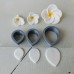 Cookie Cutter PLA - Araliya Flower and Leaf Cutter Set of 6