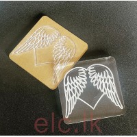 Acrylic Fondant Embosser 3D - WINGED HEART 7X7cm