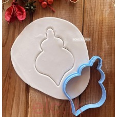 Cookie Cutter PLA - BAUBLE PEAR Shape cutter 