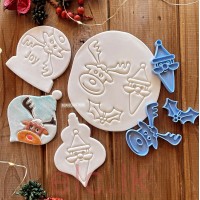 Cookie Stamps PLA - XMAS SHAPES SET OF 3