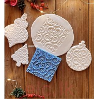 Cookie / Fondant Stamp PLA - WHIMSY SWIRLS