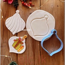 Cookie Cutter PLA - BAUBLE TEARDROP Shape cutter 