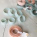 COOKIE CUTTER PLASTIC - Plain/Scalloped Round Set 6