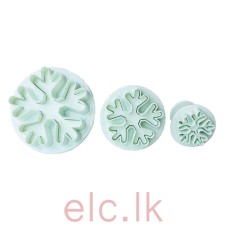Plunger Cutter set of 3 - SNOWFLAKE 
