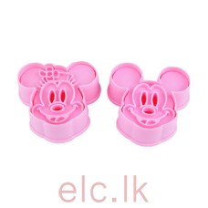 Minnie & Mickey Mouse Plunger Cutter Set Of Two