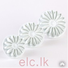 Plunger Cutter set of 3 - VEINED GERBERA