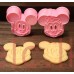 Minnie & Mickey Mouse Plunger Cutter Set Of Two