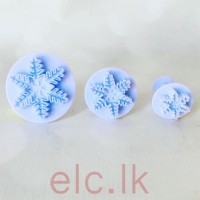 Plunger Cutter set of 3 - SNOWFLAKE - SHAPE 2