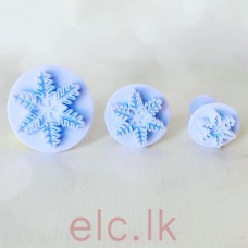 Plunger Cutter set of 3 - SNOWFLAKE - SHAPE 2