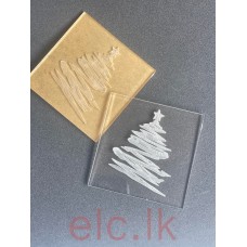 Acrylic Fondant Embosser 3D - CHRISTMAS TREE 7X7cm