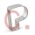 COOKIE CUTTER - letter - P
