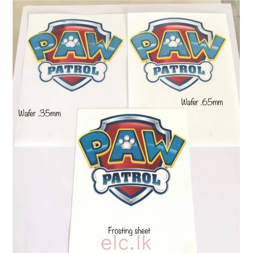 PRINTED, Personalised Wafer Sheet - A4